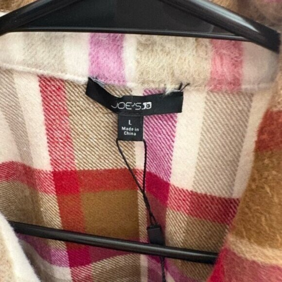 NWT- Joe’s JEANS- Firnanda Plaid Shirt Jacket - Picture 6 of 11